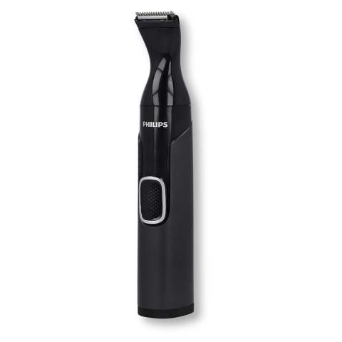 Cette tondeuse Philips permet de couper en douceur tous les poils avec détail et précision. La tondeuse est dotée d'une technologie de protection de la peau qui vous permet de couper les poils sans risque d'entailles ou de coupures. De plus, la tondeuse est équipée d'un élément de coupe double face qui vous permet d'atteindre et de couper les poils sans effort, quel que soit l'angle ou la direction. Accessoires inclus Peigne de précision, peigne à sourcils, peigne de précision de 3 mm, peigne de précision de 5 mm.