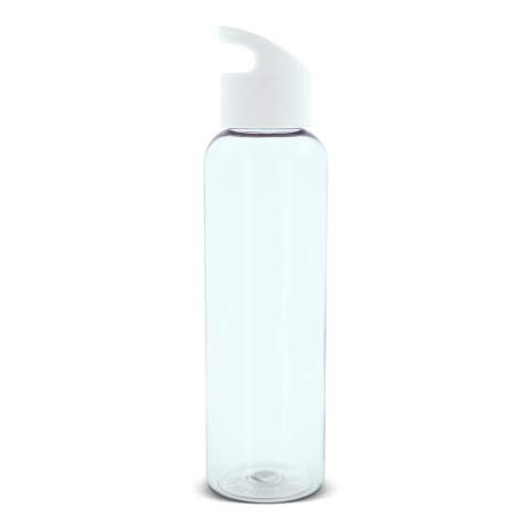 Single wall drinking bottle made of R-PET material. BPA-free. Suitable for cold non-carbonated drinks.