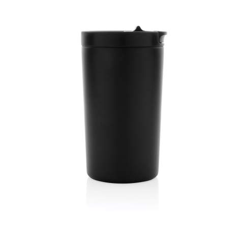 This double wall vacuum leakproof lock mug is the perfect size for your beverage. It's leakproof sealed flip lid is designed for easy open/close and on-the-go use. Vacuum insulation keeps beverages hot for up to 5 hours and cold for up to 15 hours. Made with RCS (Recycled Claim Standard) certified recycled materials. RCS certification ensures a completely certified supply chain of the recycled materials. Total recycled content: 80% based on total item weight. Capacity 300ml. BPA free and hand wash only.<br /><br />HoursHot: 5<br />HoursCold: 15