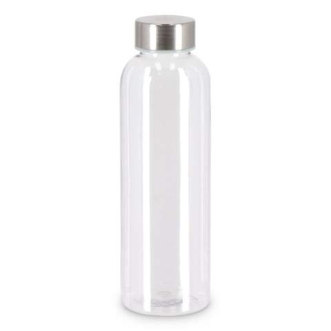 Diese leichte und farbenfrohe Wasserflasche ist perfekt für unterwegs. Sie ist aus nachhaltigem, recyceltem PET hergestellt und bietet eine umweltfreundliche und stilvolle Möglichkeit, den ganzen Tag über erfrischt zu bleiben.