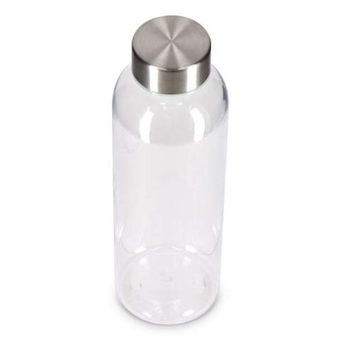 Diese leichte und farbenfrohe Wasserflasche ist perfekt für unterwegs. Sie ist aus nachhaltigem, recyceltem PET hergestellt und bietet eine umweltfreundliche und stilvolle Möglichkeit, den ganzen Tag über erfrischt zu bleiben.