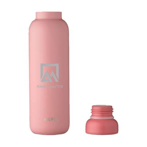 Doppelwandige Edelstahl-Thermosflasche der Marke Mepal. Ein markantes trendiges Design. Hält Getränke bis zu 12 Stunden heiß und bis zu 24 Stunden kalt. Diese hochwertige Isolierflasche ist für Lebensmittel zugelassen und 100% auslaufsicher. Auch für kohlensäurehaltige Getränke geeignet, in diesem Fall die Flasche nicht bis zum Rand füllen. Nicht spülmaschinengeeignet. 2 Jahre Mepal Herstellergarantie. Fassungsvermögen: 500 ml.      LAGERBESTANDSINFORMATION: Bis zu 1.000 Stück innerhalb von 10 Arbeitstagen verfügbar. Ausnahmen vorbehalten. Pro Stück in einer Verpackung.