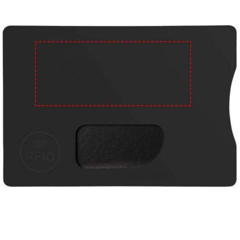 Der RFID Kreditkartenschutz bietet Ihnen die perfekte Verteidigung gegen Zahlungsbetrug und Identitätsdiebstahl, weil es eine elektromagnetische Abschirmung hat. Der RFID Kartenhalter ist schlank, sodass Sie ihn immer noch in der Brieftasche, Geldbörse oder Tasche aufbewahren können. Es bietet eine große Werbeanbringungsfläche.