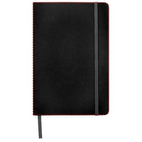 A5 notitieboek met bijpassende kleur elastieke sluiting en lint. Inclusief 96 vellen (60g/m2) blanco papier.
