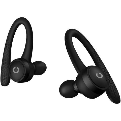 Sport TWS160S earbuds with integrated button control in both earbuds. Next, previous song, play, pause, answer and reject calls, volume up, volume down, and voice assistant. It provides autonomy in ''stand by'' mode up to 120 hours. With a maximum charge of one hour and playback time up to 3 hours. Including 3 adapters and a giftbox. Bluetooth 5.0.
