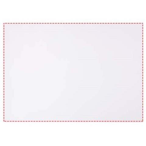 Weißer Desk-Mate® A2 Notizblock mit 80g/m2 recyceltem Papier. Ein vollfarbiger Druck auf jedem Blatt möglich. Erhältlich in 3 Größen: 25, 50, 100 Blatt.