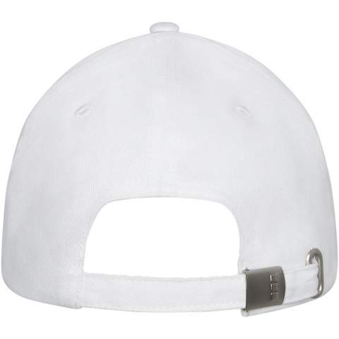 The Davis 6 panel cap has a pre-curved visor, combining classic aesthetics with essential sun protection. The cap's embroidered eyelets offer optimal ventilation, keeping you cool and composed during outdoor pursuits. Designed for a comfortable fit with a head circumference of 58 cm, the metal buckle closure allows for easy, secure adjustments. Made from 260 g/m² heavy brushed cotton twill.