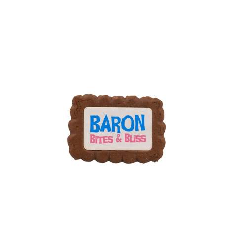 Kakao-Keks von ca. 5 Gramm mit 4c-Euroskala druck auf dem Keks
