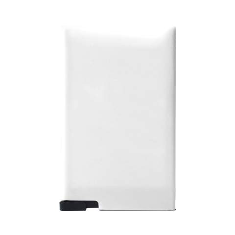 Toppoint Design, ABS cardholder to protect your bank card from RFID skimming. Simply push the button to eject up to five cards.