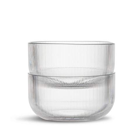 Billi bowl has a unique design where the characteristic stripe reveals it’s from Sagaform. The soft shape is stackable, and the size is perfect for snacks, dessert or breakfast cereals. The bowl is practical and thought through so it can be used for many purposes. Made of recycled PET (rPET). Delivered in 2-pack. Studio Sagaform. Designed in Sweden by Studio Sagaform. The Billi range is suitable for temperatures up to 50°C. Hand wash only. Size ø12,5x6,5 cm, 70 cl.