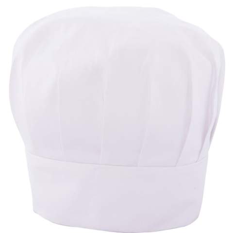 Get into the skin of a real chef with this cotton chef's hat. Whether you're a chef or just love to experiment in the kitchen, this hat will make you look professional either way. Personalize it with an embroidery or print of your choice. Thanks to the convenient Velcro closure, it always fits perfectly.
