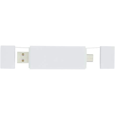 2.0 USB hub with 3 ports, with USB-A and Type-C input.