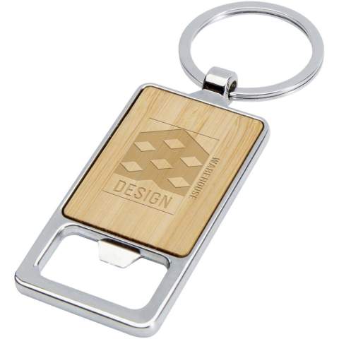 This bamboo bottle opener keychain combines clean design with everyday utility. It’s lightweight, durable, and built for convenience—perfect for opening bottles wherever you are. The attached keychain makes it easy to clip onto your keys, bag, or cooler so it’s always within reach.