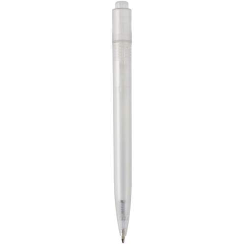 De Thalaasa balpen is gemaakt van plastic uit de oceaan. Het plastic afval dat in deze pen is gebruikt, is verzameld in de kustgebieden en gerecycled tot een nieuw product. Door voor dit type pen te kiezen, kunnen we het concept van recycling promoten en mensen en bedrijven aanmoedigen om duurzamere keuzes te maken in hun dagelijks leven. Inktkleur van de pen: zwart. Schrijflengte: 1000 meter.