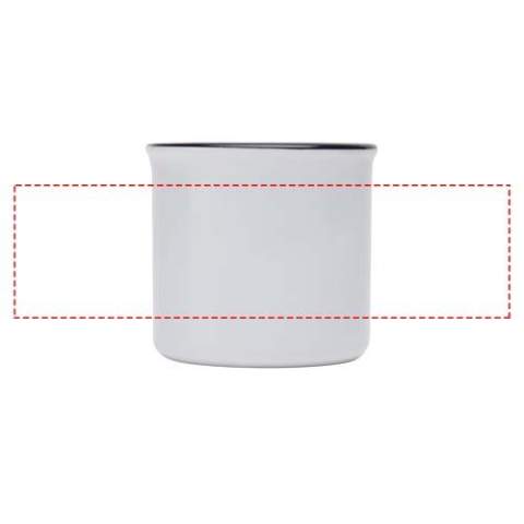 Keramiktasse im Vintage-Design für einen guten Start in den Tag mit Ihrem Lieblingskaffee oder -tee. Spezielle Beschichtung auf der Außenseite für Sublimationsdruck. Spülmaschinenfest. Verpackt in einer Geschenkbox aus Recyclingkarton. Fassungsvermögen: 240 ml.
