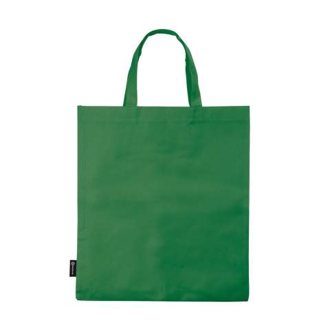 Non-woven draagtas met korte hengsels. Groot drukoppervlak.