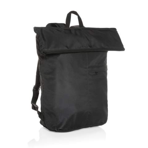 Get ready for a carefree and enjoyable travel experience with this must have backpack. With its clever roll-up design, this packable backpack can easily fit into its built-in pouch, making it an ideal space saving solution for your travels. It's featherlight weighing only a few ounces, so you can pack everything you need without adding extra weight to your load. Made with 100% recycled polyester embedded with the AWARE™ tracer. 2% of proceeds of each Aware™ product sold will be donated to Water.org. PVC free.<br /><br />PVC free: true