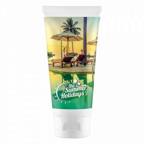 100 ml sunscreen SPF50, water-resistant, with panthenol and vitamin E. Dermatologically tested, produced in Germany according to the European Cosmetics Regulation 1223/2009/EC.