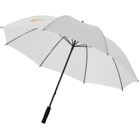 Le parapluie Yfke 30" est suffisamment spacieux pour garder 2 personnes au sec. Il est fabriqué en polyester résistant à l'eau et aux couleurs, et possède un mât en fibre de verre super solide et léger ainsi que des baleines en métal. La poignée en mousse EVA rend le parapluie confortable à tenir. En outre, il offre de multiples options pour placer des logos ou d'autres messages et est disponible en plusieurs couleurs.