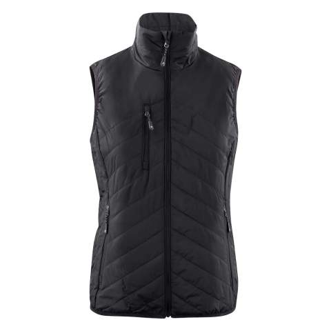 Bodywarmer uitvoering van de Deer Ridge jas. Gequilte vest met Thermolite Micro.  Volledig gevoerd en omgekeerde ritssluitingen. Elastische band aan de zoom onderaan en de mouwopening. Overal mee te nemen doordat je de vest kan bijeenvouwen en wegsteken in de voorzak.