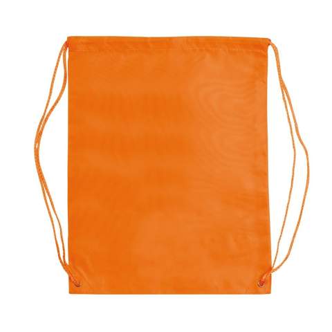 Sac à dos en Polyester avec bandes réfléchissantes et cordon ajustable. Impression en sérigraphie uniquement possible en 1 couleur. L’impresion en plusieurs couleurs est possibles seulement par transfert.