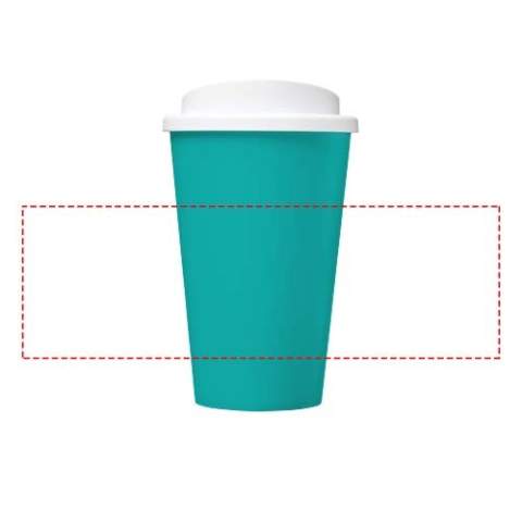 Gobelet isotherme à double paroi avec couvercle à visser. Capacité de 350 ml. Couleurs à mélanger et à assortir pour créer le mug parfait. Fabriqué au Royaume-Uni. Emballé dans un sac en plastique PE recyclé. Sans BPA.