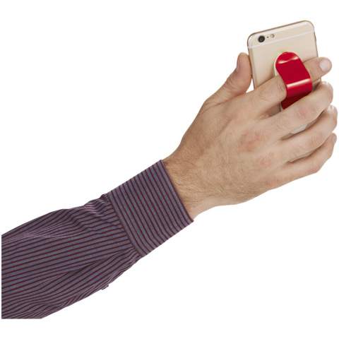 Loop through your finger for extra grip while typing or using a stylus on the move. It can be used as a phone stand as well to enjoy watching movies or reading an online article. The sticker on the back of the item allows you to attach it to your phone.