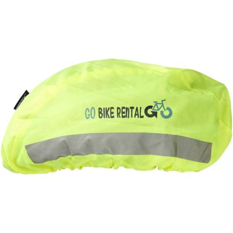 Housse de sécurité idéale pour augmenter la visibilité des cyclistes. Fabriquée en matériau fluorescent couleur citron WP 600, imperméable, haute performance, avec film réfléchissant. Ce produit n'est pas classé comme équipement de protection individuelle conformément au règlement EU/2016/425.
