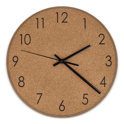This sustainable wall clock is made from cork, offering a natural aesthetic to your space. Its minimalist design blends seamlessly with various décor styles, making it a functional and stylish addition to any room.