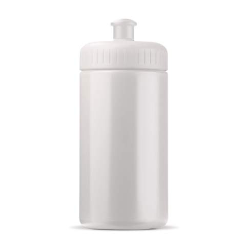Sportflasche im Toppoint-Design, hergestellt in Europa aus 95% Bio-Kunststoff aus Zuckerrohr. Die Flasche entspricht den strengsten Lebensmittelsicherheitsvorschriften und ist völlig geschmacks- und geruchsneutral, 100% auslaufsicher, BPA-frei und recycelbar.