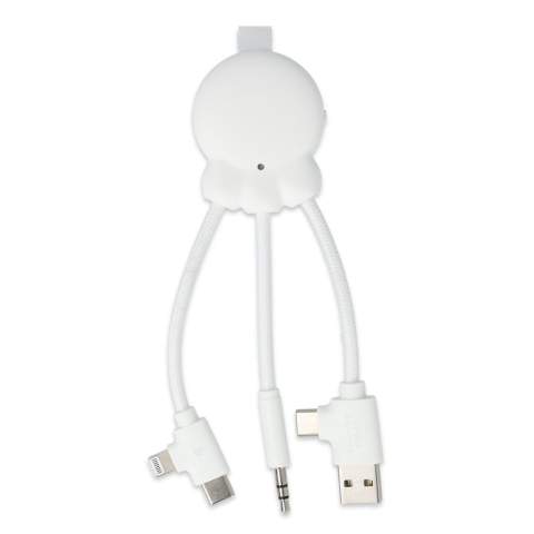 This wireless audio transmitter and charging cable is a must-have for music lovers on the go. With the TX function, you can easily transmit audio from sources like in-flight entertainment systems or fitness equipment to your earbuds or headphones, without the hassle of wires. The RX function allows you to turn any wired speaker into a wireless one, giving you the flexibility to enjoy your music wherever you are. Thanks to the built-in battery, which offers up to 8 hours of playtime, you can enjoy uninterrupted audio all day long. The dual adapters for both input and output ensure compatibility with a wide range of devices. This versatile and innovative device, made from recycled material, is the perfect tool for all your audio needs.