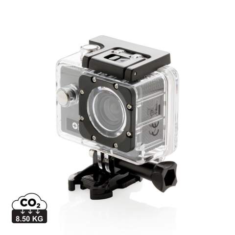 Full HD action camera (1280*720P) with wide angle and 120 degree function for perfect movies and pictures of your outdoor activities. Includes a 650 mAh battery for usage up to an hour on a single charge. Includes super strong ABS selfie stick to make even better movies and photos. Packed in handy Swiss Peak travel pouch to take your camera wherever you go. Including 11 accessories.