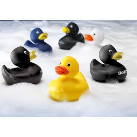 Rubber duck bath toy.