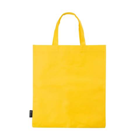 Non-woven draagtas met korte hengsels. Groot drukoppervlak.