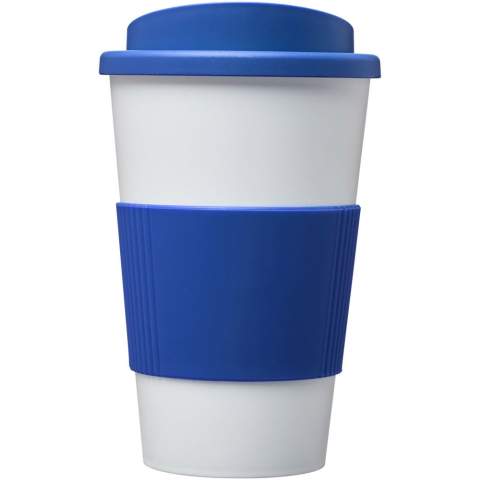 Dubbelwandig geïsoleerde beker met draaideksel en een siliconen grip. Volume 350 ml. Mix en match kleuren om je perfecte mok te creëren. Gemaakt in het Verenigd Koninkrijk. Verpakt in een gerecyclede PE plastic zak. BPA-vrij.