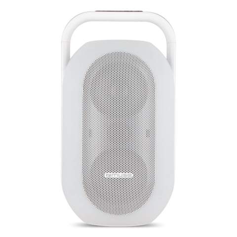 L'enceinte Muse Ambient Light Speaker est l'enceinte idéale pour toutes les occasions. Que vous vous détendiez à la maison, dans le jardin ou que vous fassiez une fête sur la plage, cette enceinte résistante aux éclaboussures délivre un son puissant avec une puissance de 60 W et offre un appairage NFC simple pour une connexion sans effort. Grâce à sa conception IPX4 résistante aux éclaboussures, l'enceinte Muse Ambient Light est idéale pour les activités de plein air. L'Ambient Light multicolore crée une atmosphère unique en changeant de couleur ou en réagissant automatiquement à la musique. Diffusez votre musique sans fil via Bluetooth et profitez de vos chansons préférées pendant 10 heures. L'enceinte dispose également d'options pratiques telles que les appels mains libres et 5 sons apaisants de la nature. Grâce au port de charge USB-C, vous pouvez facilement charger à la fois l'enceinte et les appareils externes. Que vous fassiez la fête ou que vous vous détendiez, l'enceinte Muse Ambient Light fournit le son et l'atmosphère parfaits.