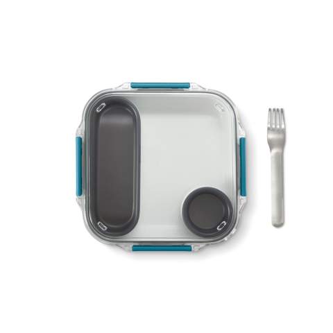 Inspiriert vom allerersten Lunchbox-Design von Black+Blum. Die Lunch Box Original sieht aus wie eine Keramikschüssel und enthält einen Innenbehälter sowie einen auslaufsicheren Soßentopf mit Garnierbereich im Deckel und eine Gabel aus Edelstahl. Mikrowellen- und spülmaschinenfest, abgesehen vom Tritan-Deckel. Ein eventeller Logodruck wird einer Spülmaschinenwäsche jedoch nicht standhalten.
