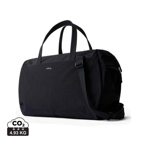 A traditional duffel with a twist, this bag is rugged enough for adventure, but light enough to let you move like the wind. Durable ripstop is 3x lighter than our other fabrics. Can be folded or rolled, and packed for travel. Zipper opens from each end, for ultra-wide, unobstructed access. External zip compartment with slip pockets and integrated key clip. Internal cap pockets at each end. Reinforced rim provides stability when zipping. Adjustable and detachable padded shoulder strap.