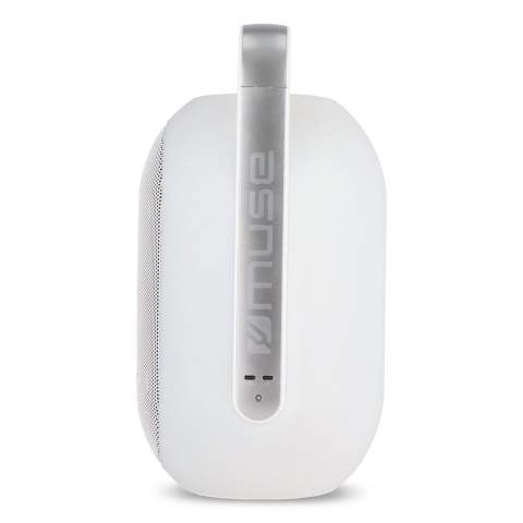 L'enceinte Muse Ambient Light Speaker est l'enceinte idéale pour toutes les occasions. Que vous vous détendiez à la maison, dans le jardin ou que vous fassiez une fête sur la plage, cette enceinte résistante aux éclaboussures délivre un son puissant avec une puissance de 60 W et offre un appairage NFC simple pour une connexion sans effort. Grâce à sa conception IPX4 résistante aux éclaboussures, l'enceinte Muse Ambient Light est idéale pour les activités de plein air. L'Ambient Light multicolore crée une atmosphère unique en changeant de couleur ou en réagissant automatiquement à la musique. Diffusez votre musique sans fil via Bluetooth et profitez de vos chansons préférées pendant 10 heures. L'enceinte dispose également d'options pratiques telles que les appels mains libres et 5 sons apaisants de la nature. Grâce au port de charge USB-C, vous pouvez facilement charger à la fois l'enceinte et les appareils externes. Que vous fassiez la fête ou que vous vous détendiez, l'enceinte Muse Ambient Light fournit le son et l'atmosphère parfaits.