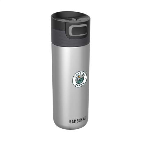 The ideal thermo bottle for when you’re on the go made by Kambukka® • excellent quality • beautiful design • handy size • vacuum insulated 18/8 RVS • BPA-free • keeps drinks hot for up to 9 hours and cold for up to 18 hours • 3-in-1 lid with 2 drinking positions; just press to take a quick sip, or open it completely to drink just as comfortably as from a mug, without spilling • easy to clean thanks to Snapclean®; just pinch and pull to remove the inner, dishwasher-safe mechanism • universal lid; also fits on other Kambukka® drinking bottles • the lid is heat-resistant and dishwasher-safe • non-slip base • 100% leakproof • capacity 500 ml.
STOCK AVAILABILITY: Up to 1000 pcs accessible within 10 working days plus standard lead-time. Subject to availability.