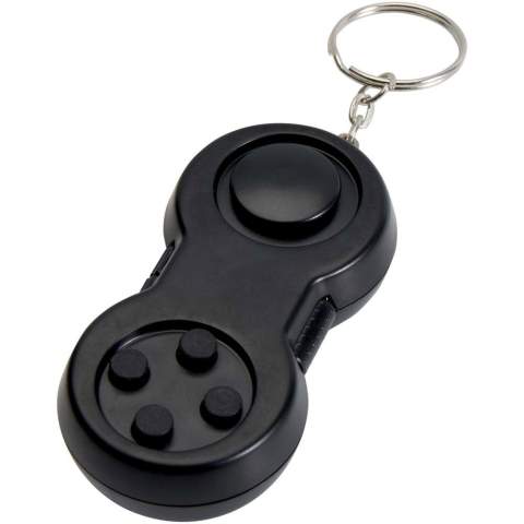 Der Fidgix Controller-Fidget-Schlüsselanhänger ist ein unterhaltsamer, tragbarer Stresslöser – ideal für Gamer oder alle, die zwischendurch eine mentale Pause brauchen. Mit seinem Design in Form eines Mini-Gamecontrollers ist er perfekt für unruhige Hände in Pausen. Er ist kompakt und leicht und lässt sich bequem an Schlüssel, Rucksack oder Tasche befestigen. So haben Sie die beruhigende taktile Stimulation immer griffbereit.