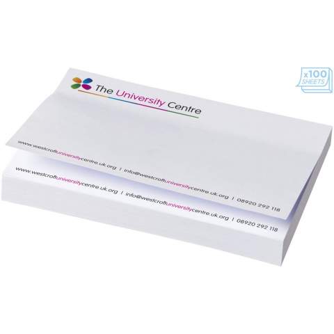 Sticky-Mate® sticky notes with self-adhesive 80 g/m2 paper. Full colour print available to each sheet. Available in 3 sizes (25/50/100 sheets).