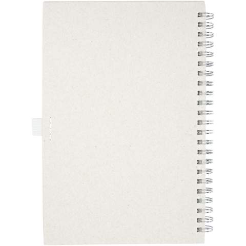 A5 size reference spiral notebook with 70 80 g/m² lined sheets, made from recycled milk cartons (up to 70%). Used milk cartons are collected, sorted, processed and turned into paper, truly turning waste into something useful.