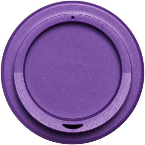 Gobelet isotherme à double paroi avec couvercle à visser. Le gobelet est fabriqué en plastique recyclé à 75% au total, avec un corps reyclé et un couvercle standard. En raison de la nature du matériau recyclé, de petites marques ou des teintes de couleur peuvent exister. Capacité de 350 ml. Fabriqué au Royaume-Uni. Emballé dans un sac en plastique PE recyclé. Sans BPA.