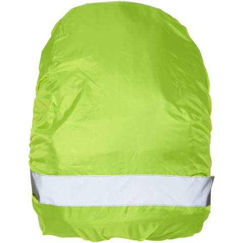 Ideal safety bag cover for cyclists, hikers, commuters, etc. An extra flexible safety accessory that increases visibility, while keeping the contents of the bag dry. Made of high performance waterproof WP 600 lime fluorescent material with reflective film. This product is not classified as a personal protective equipment as per Regulation EU/2016/425.