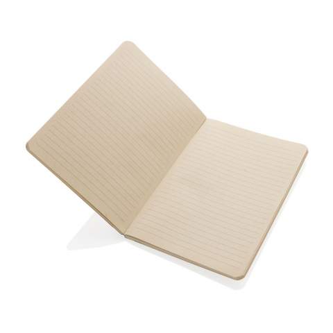 Een prachtig A5 notitieboek met een notitieboekomslag van natuurlijk suikerriet. Ideaal voor wie zijn gedachten op papier wil zetten. Ook de pagina's zijn gemaakt van suikerrietpapier. Het notitieboekje bevat 80 vellen/160 gelinieerde crèmekleurige gelinieerde pagina's van 80 g/m2.<br /><br />NotebookFormat: A5<br />NumberOfPages: 160<br />PaperRulingLayout: Gelinieerde pagina's