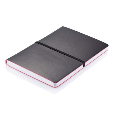 Soft PU notebook with 192 lined pages inside of 80g/m2 paper.<br /><br />NotebookFormat: A5<br />NumberOfPages: 192<br />PaperRulingLayout: Lined pages
