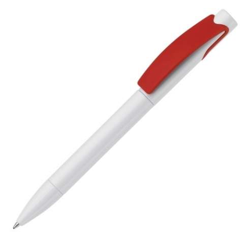 Eleganter Toppoint Design Kugelschreiber, in frischen Farben erhältlich. Mit einem stabilen Clip für ein tolles Logo. Blauschreibende Jumbo-Mine.