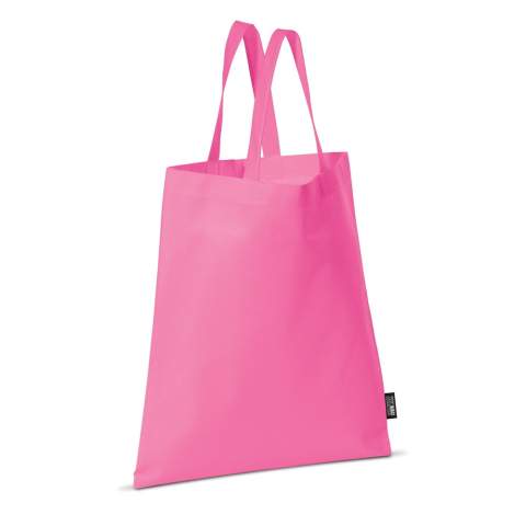 Non-woven draagtas met korte hengsels. Groot drukoppervlak.