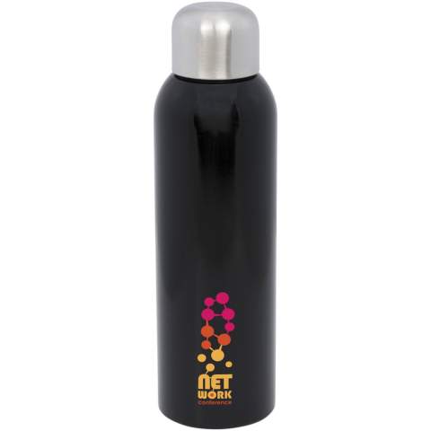 The Guzzle is a sleek-designed water bottle with a screw-on lid for easy opening and closing. The single-walled bottle is perfect for very thirsty moments, as it holds no less than 820 ml. The bottle is made of stainless steel and is therefore robust with a long lifespan. Moreover, the bottle offers enough possibilities for uniquely displaying any logo or message.